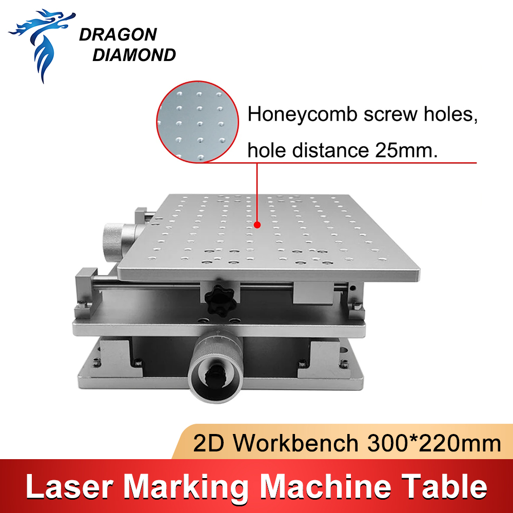 Laser Marking Machine - Stół roboczy 2D 300*220mm, 2-osiowy aluminiowy