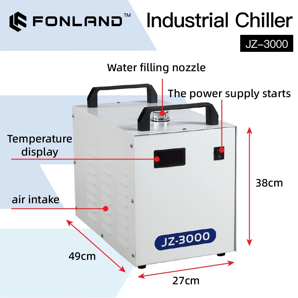 FONLAND JZ-3000 DG110V AG220V  – Laser Industrial Chiller recenzja i cena